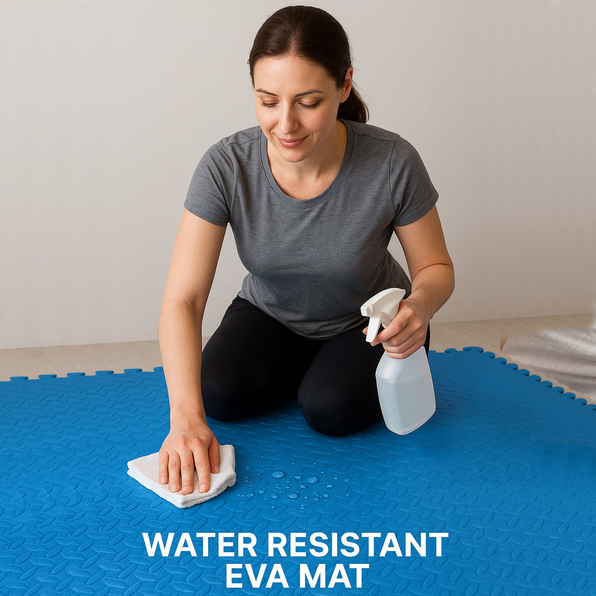 EVA Interlocking Soft Foam Gym Flooring Mats - Yoga Tiles, 25mm, 60x60cm