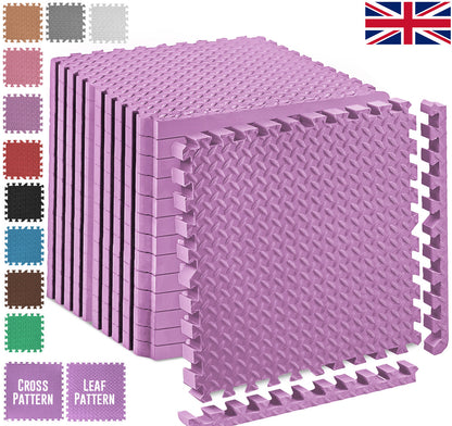 EVA Interlocking Soft Foam Gym Flooring Mats - Yoga Tiles, 25mm, 60x60cm