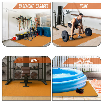 EVA Interlocking Soft Foam Gym Flooring Mats - Yoga Tiles, 25mm, 60x60cm