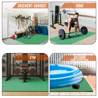 EVA Interlocking Soft Foam Gym Flooring Mats - Yoga Tiles, 25mm, 60x60cm