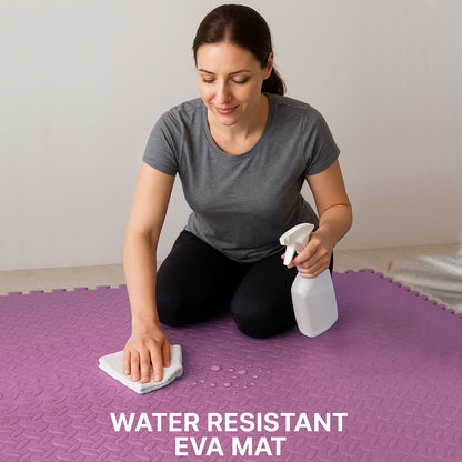 EVA Interlocking Soft Foam Gym Flooring Mats - Yoga Tiles, 25mm, 60x60cm