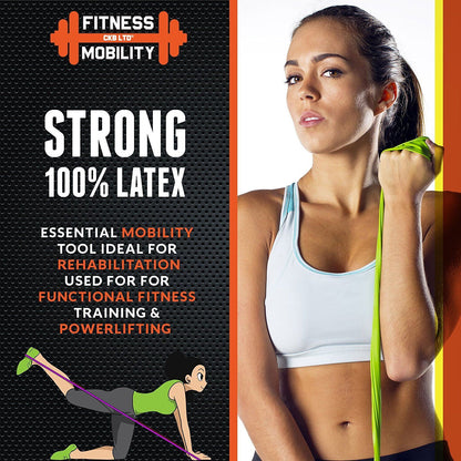 3-Pack Resistance Loop Bands for Ankle and Leg Training - Ideal for Home Gym, Yoga, Pilates, and Glute Workouts