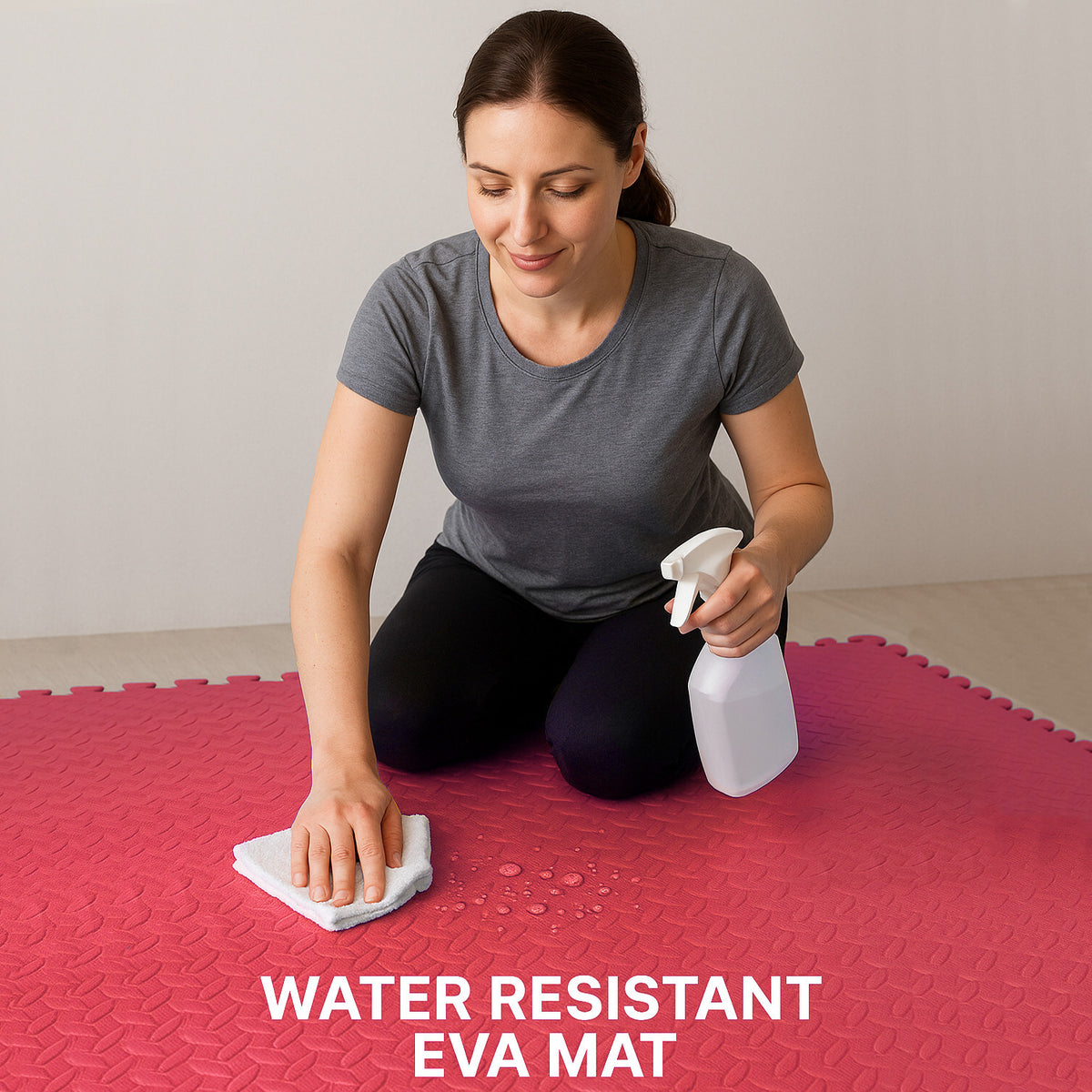 EVA Interlocking Soft Foam Gym Flooring Mats - Yoga Tiles, 25mm, 60x60cm