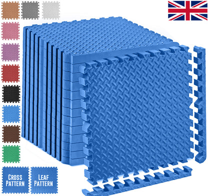 EVA Interlocking Soft Foam Gym Flooring Mats - Yoga Tiles, 25mm, 60x60cm