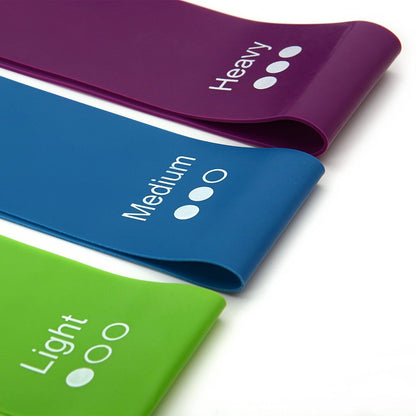 3-Pack Resistance Loop Bands for Ankle and Leg Training - Ideal for Home Gym, Yoga, Pilates, and Glute Workouts