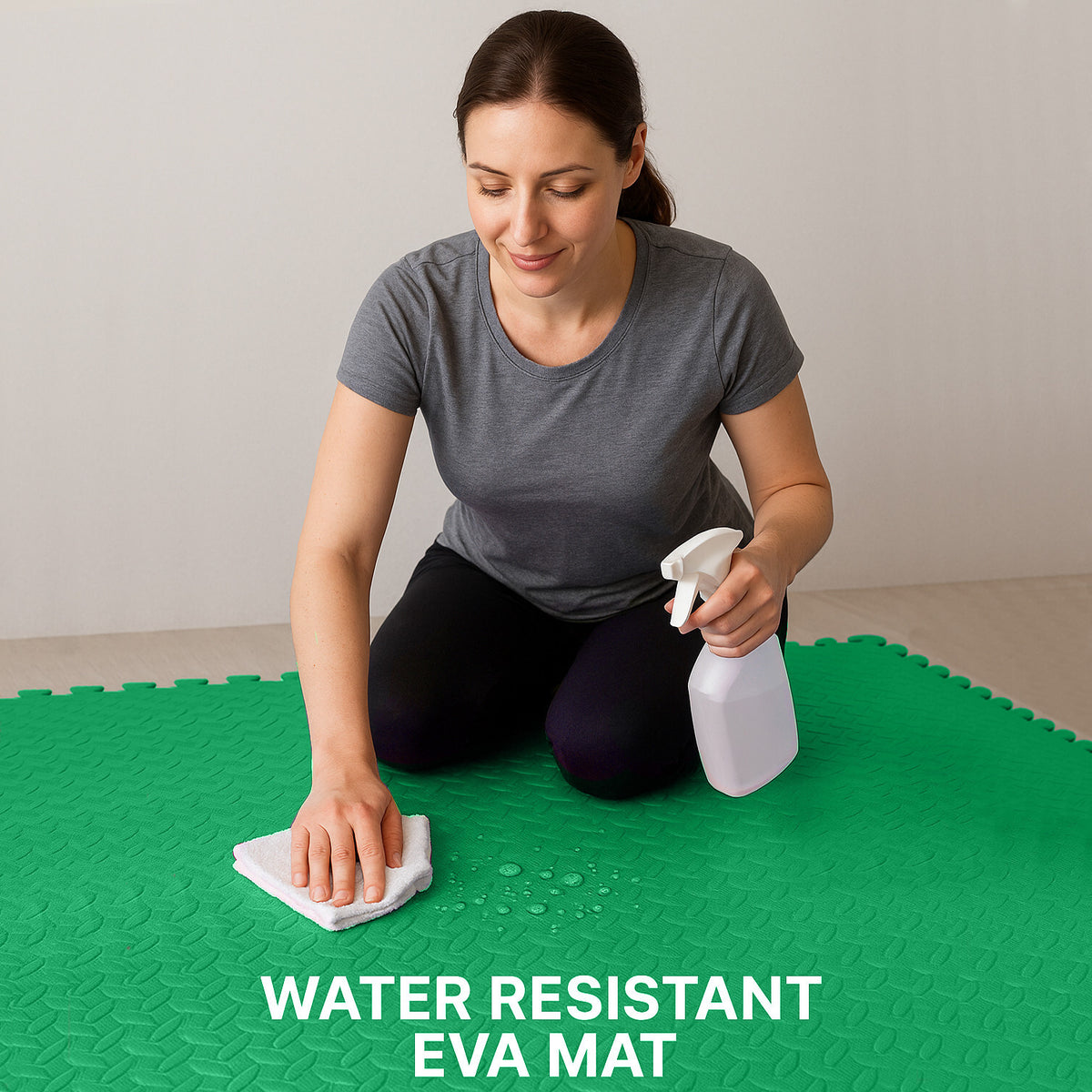 EVA Interlocking Soft Foam Gym Flooring Mats - Yoga Tiles, 25mm, 60x60cm