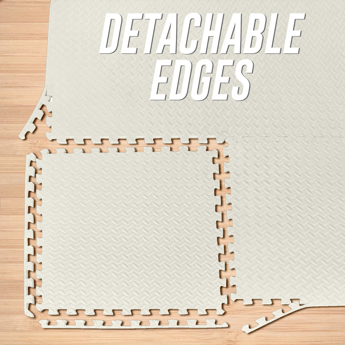 EVA Interlocking Soft Foam Gym Flooring Mats - Yoga Tiles, 25mm, 60x60cm