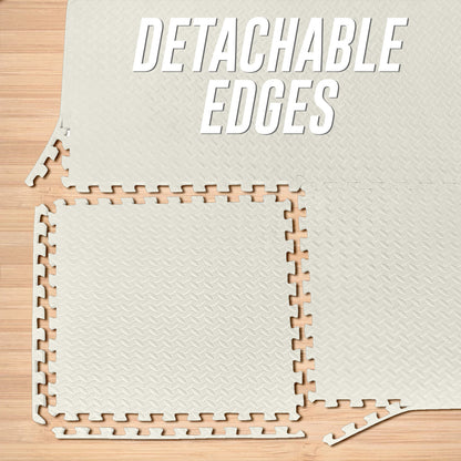 EVA Interlocking Soft Foam Gym Flooring Mats - Yoga Tiles, 25mm, 60x60cm
