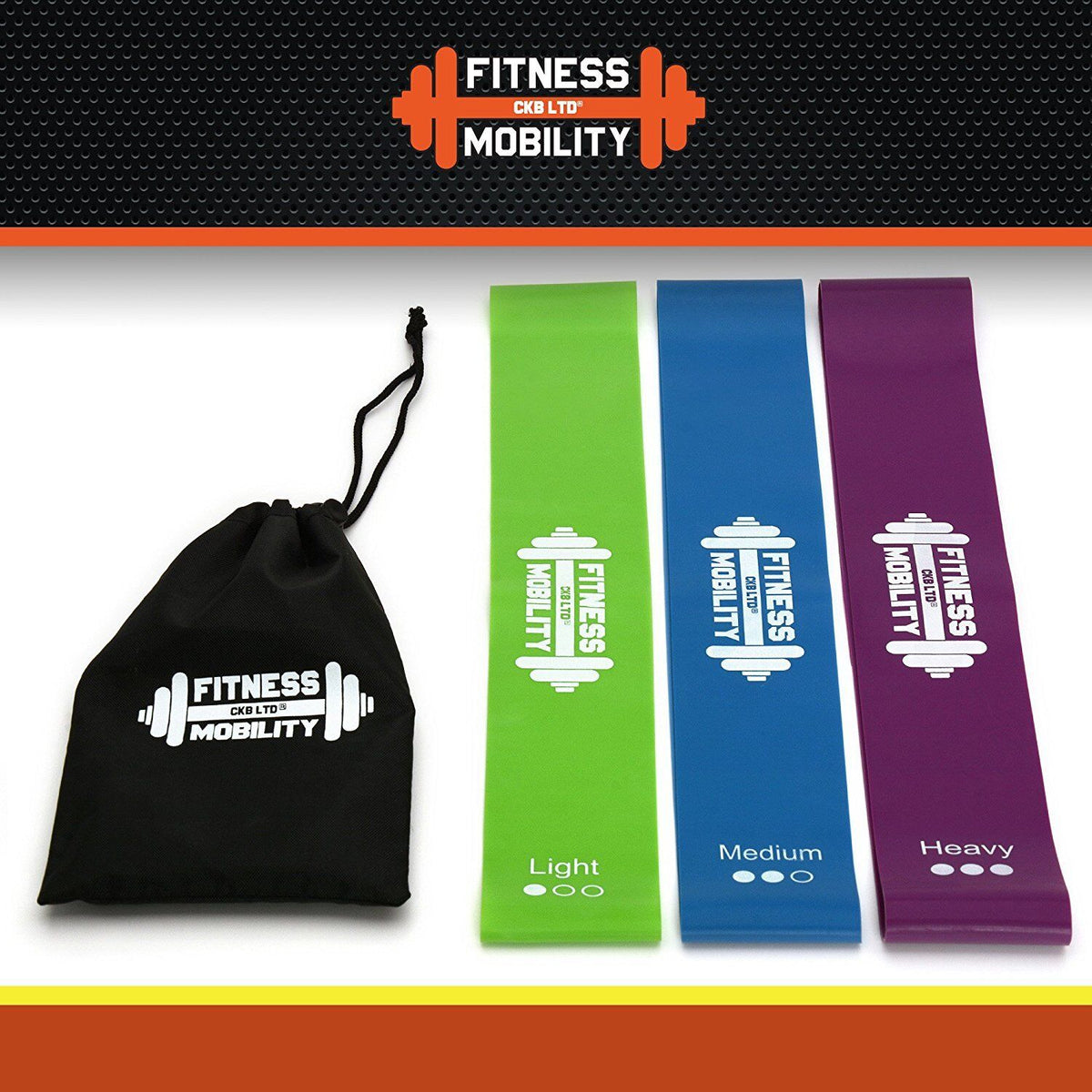 3-Pack Resistance Loop Bands for Ankle and Leg Training - Ideal for Home Gym, Yoga, Pilates, and Glute Workouts