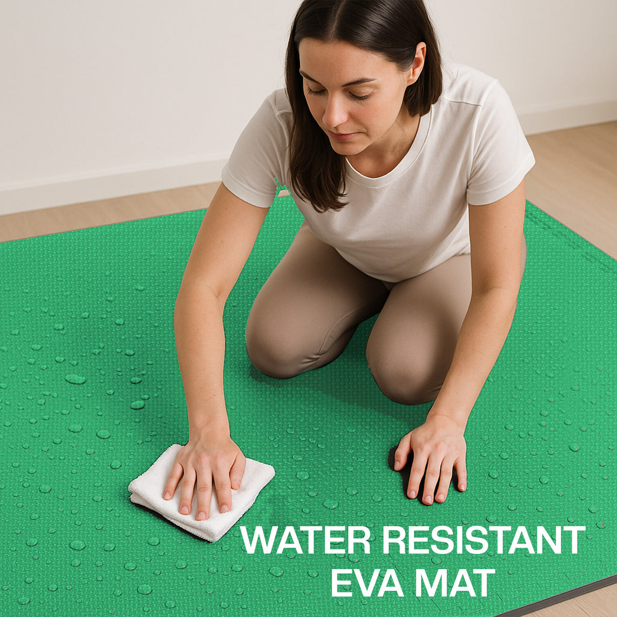 EVA Interlocking Soft Foam Gym Flooring Mats - Yoga Tiles, 25mm, 60x60cm
