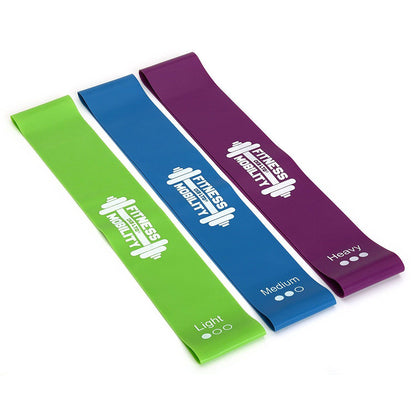 3-Pack Resistance Loop Bands for Ankle and Leg Training - Ideal for Home Gym, Yoga, Pilates, and Glute Workouts