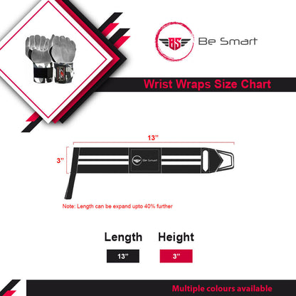 Knee Wraps for Weightlifting and Bodybuilding - Leg Support and Wrist Straps