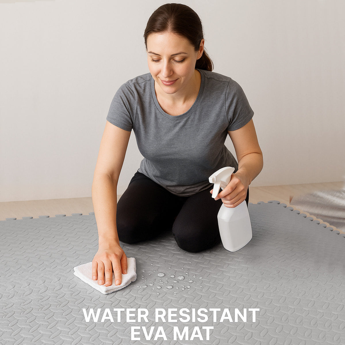 EVA Interlocking Soft Foam Gym Flooring Mats - Yoga Tiles, 25mm, 60x60cm