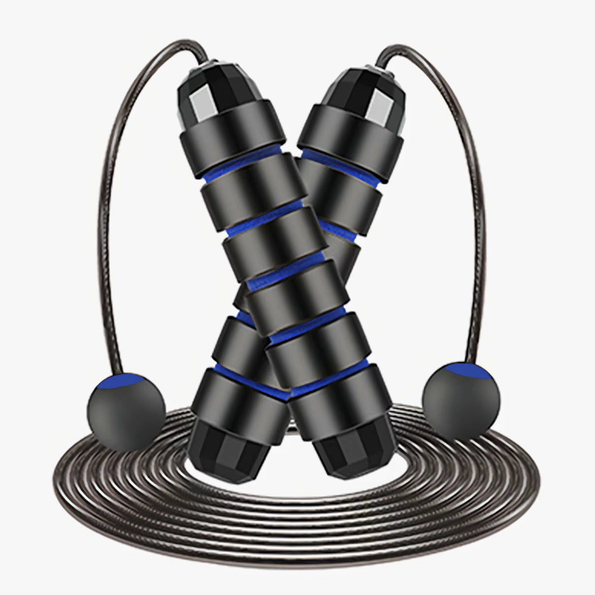 Adjustable Tangle-Free Speed Jump Rope with Ball Bearings and Foam Handles for Home Fitness and Body Slimming Workouts